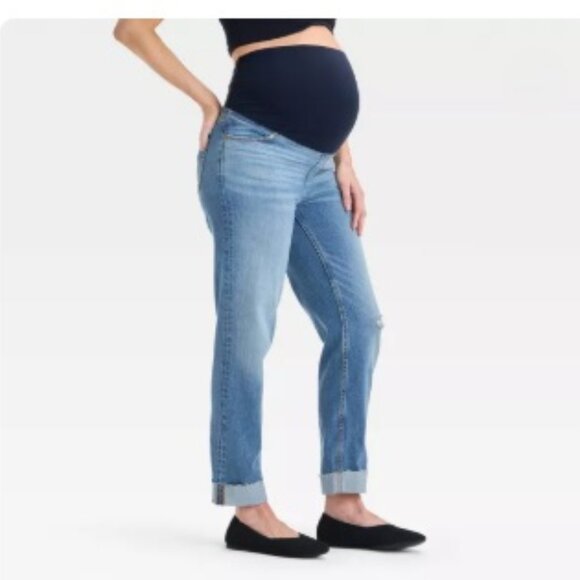 Over Belly High-Rise Straight Maternity Pants - Isabel Maternity by Ingrid & Isa - Picture 7 of 13